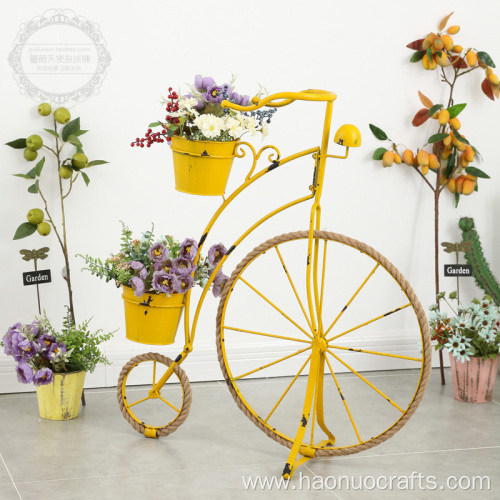 Creative iron art bicycle model decoration gardening